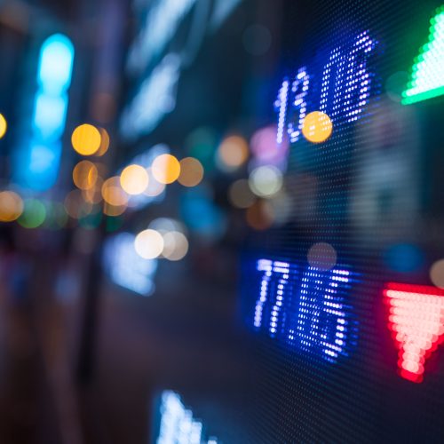 Display of Stock market quotes Display of Stock market quotes