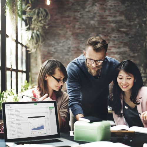 Business Team Meeting Brainstorming Working Concept