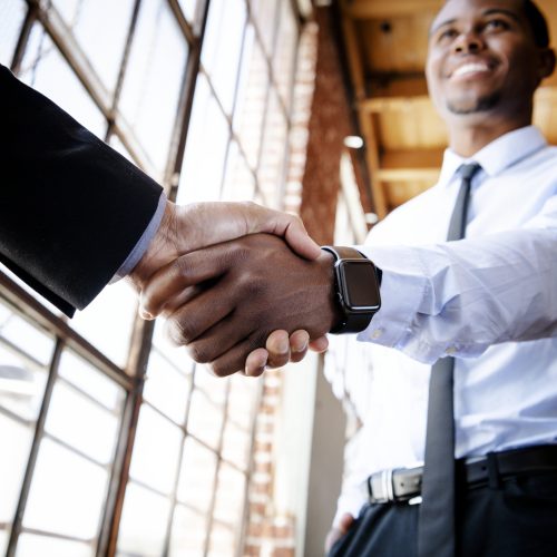 Business people making an agreement Business people making an agreement